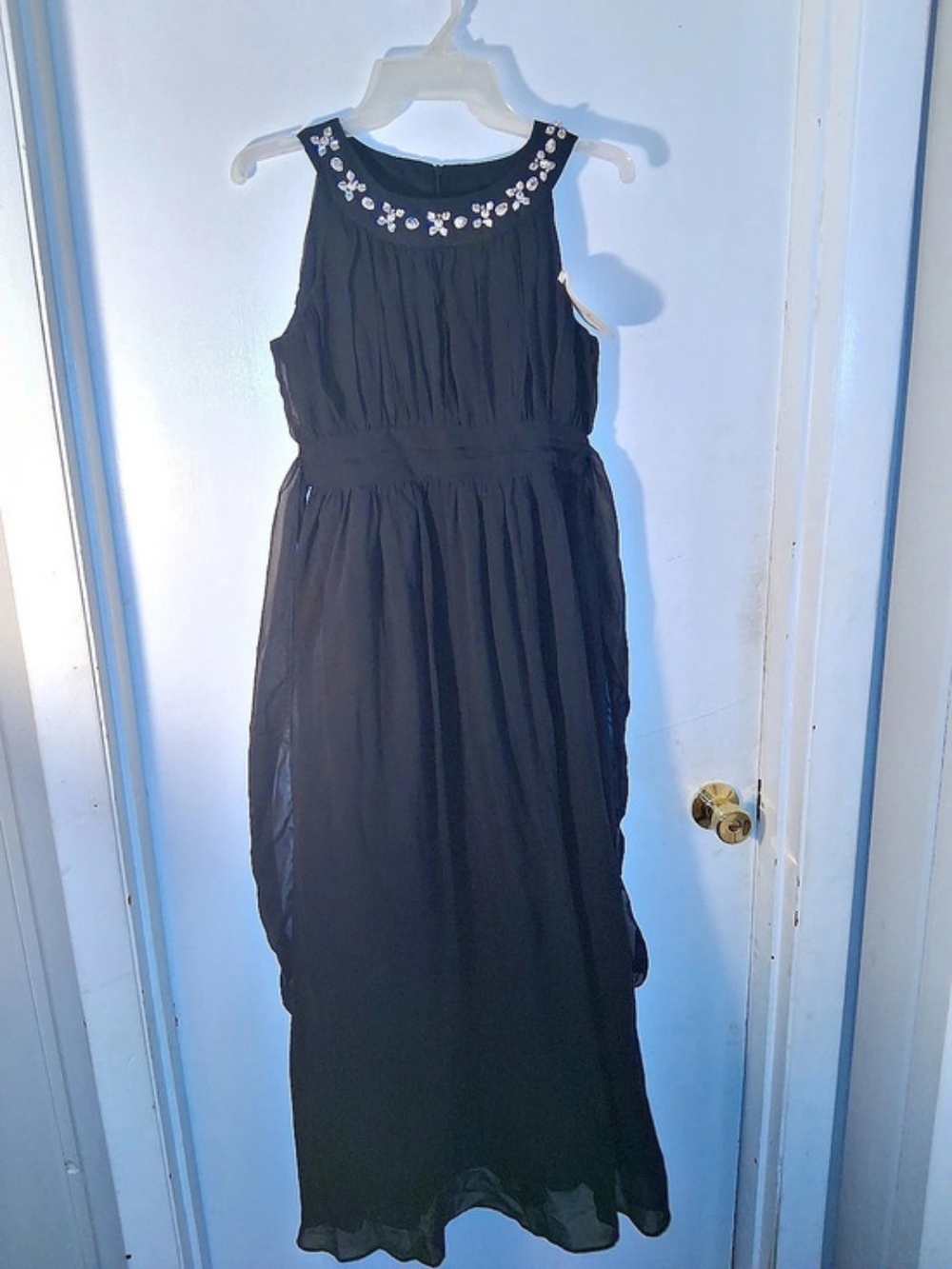 Indah Rose Embellished Maxi Dress in Black Size 16 NWT